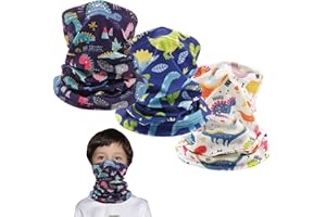 Outrip Kids Ski Mask Fleece Neck Gaiter Warmer Winter Face Cover Scarf Balaclava for 3-14 Years Boys Girls Adjustable