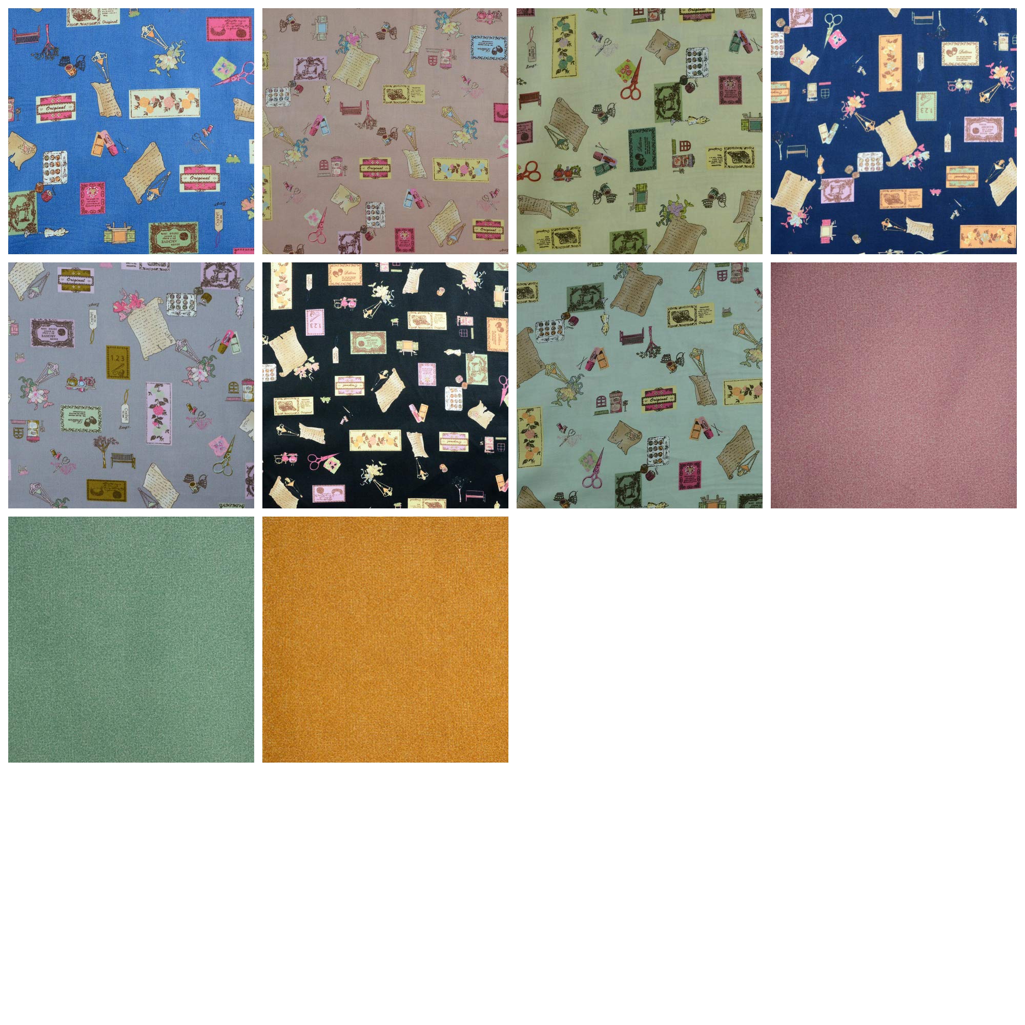 Jelly Rolls Fabric Strips for Quilting, Patchwork, Craft 100% Cotton Material Sewers Heaven - Pack of 20 Strips Bundle (2.5" W x 45" L)