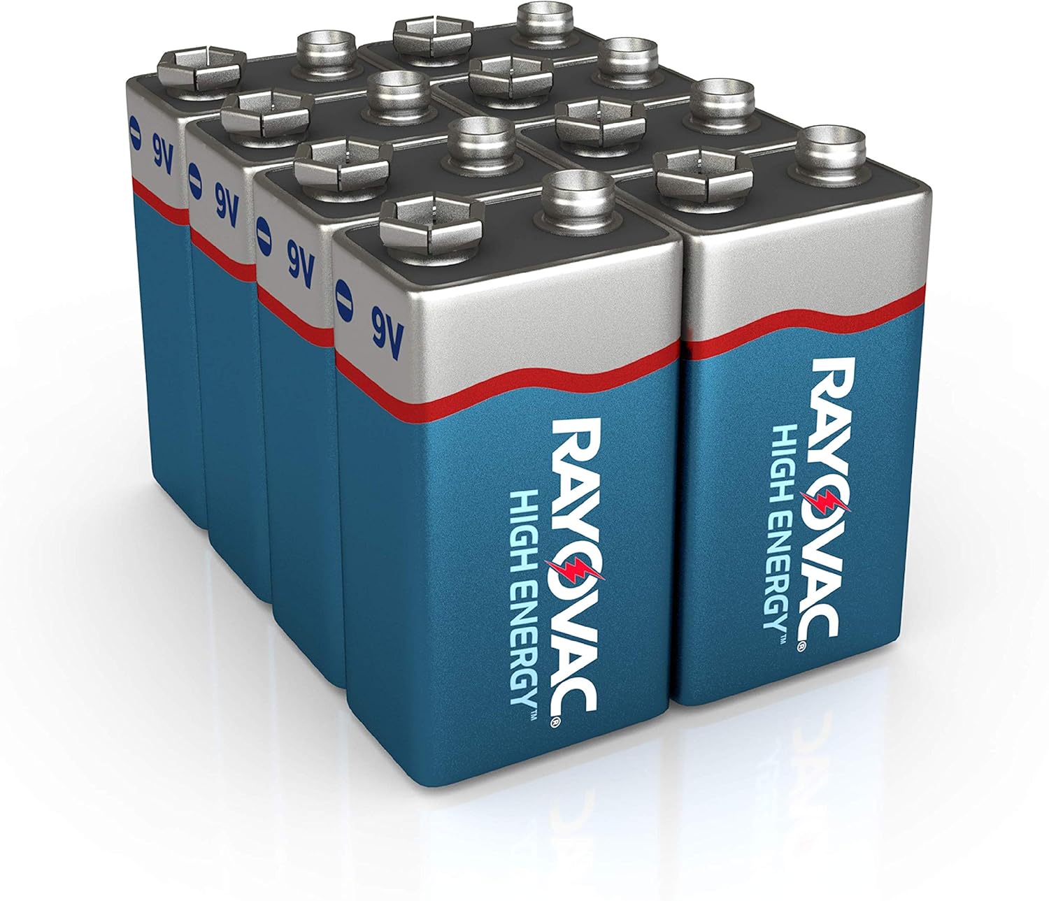 Rayovac 9V Batteries, Alkaline 9V Battery (8 Count): Home Audio & Theater