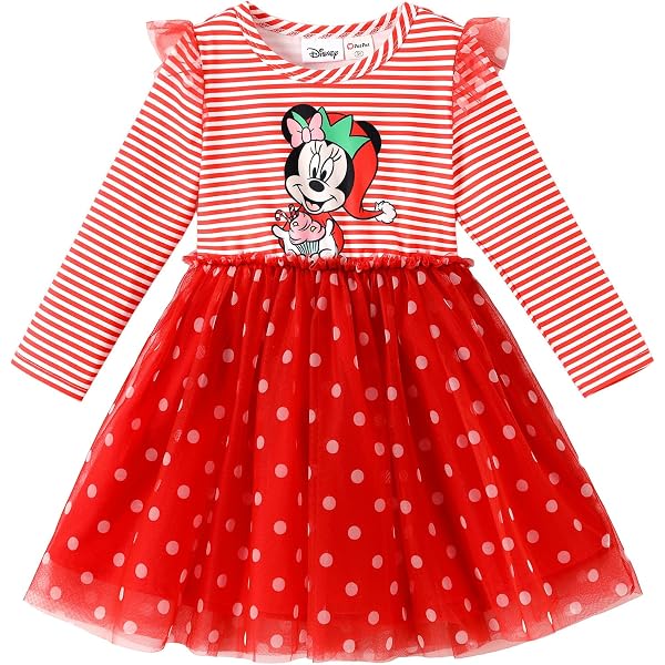 minnie christmas dress Disney Girls Holiday Dress Minnie Mouse Holiday Dress XXSM