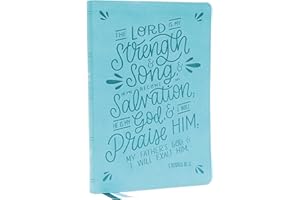 NKJV, Thinline Bible, Verse Art Cover Collection, Leathersoft, Teal, Red Letter, Comfort Print: Holy Bible, New King James Version