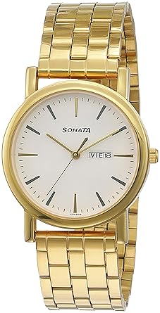 Analog White Dial Mens Watch-NK7987YM07W