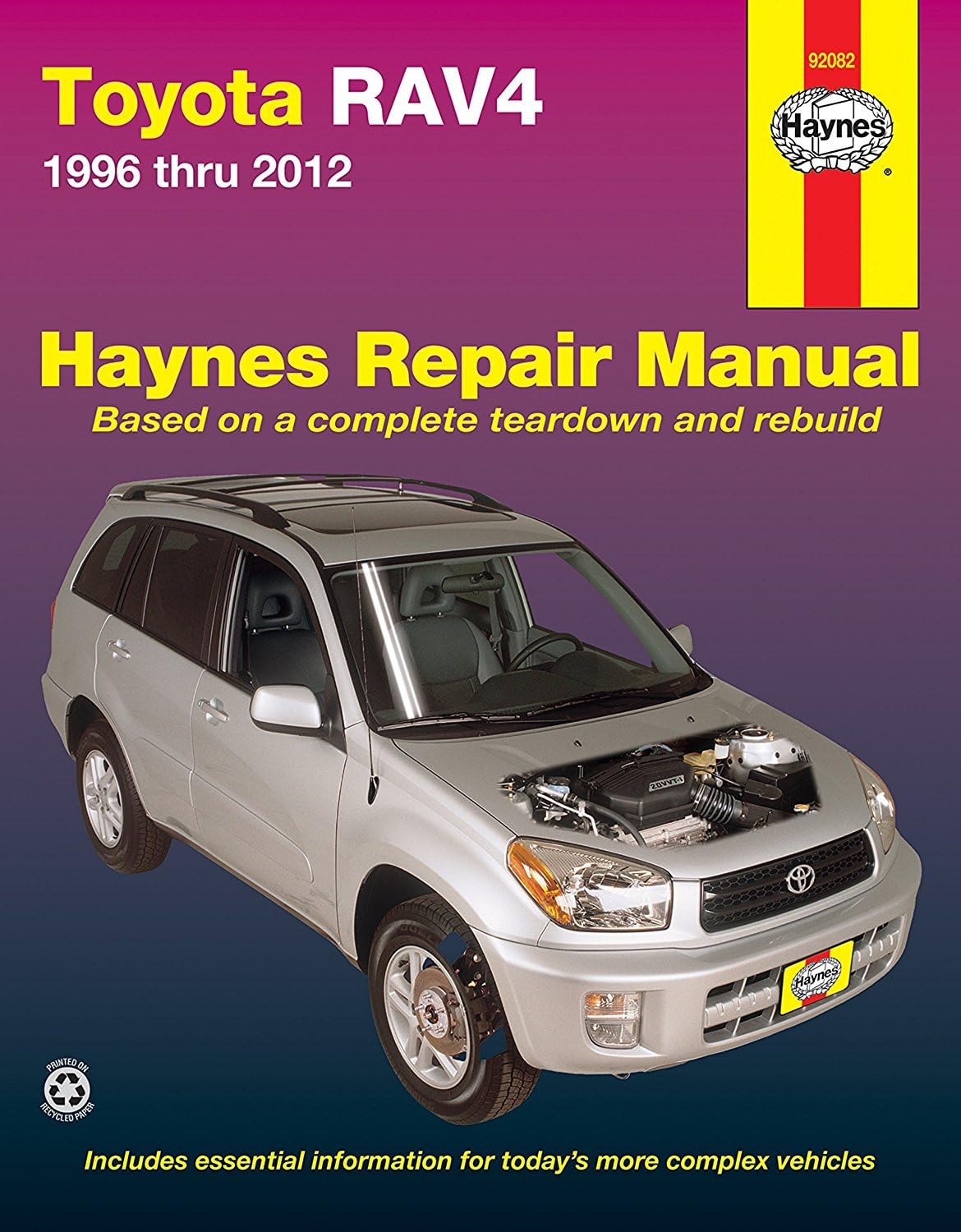 Amazon Com Haynes 92082 Toyota Rav4 96 12 Manual Automotive