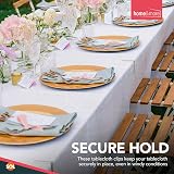 SOL 16pk Stainless Steel Table Cloth Clips Windproof Outdoor Clamp Set view 4