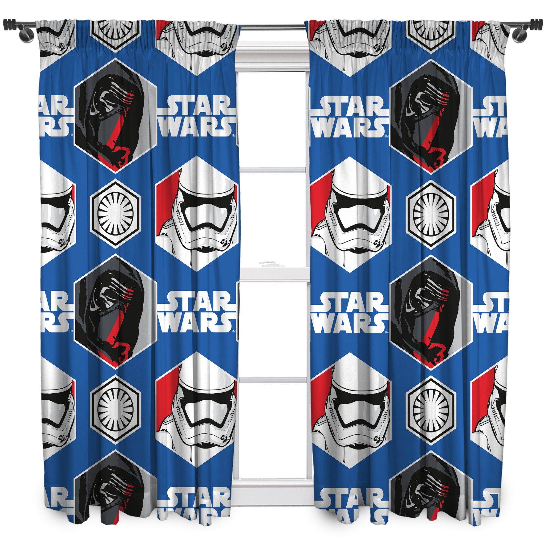 Character World 54-Inch Star Wars Episode 7 Awaken Curtains, Multi-Colour