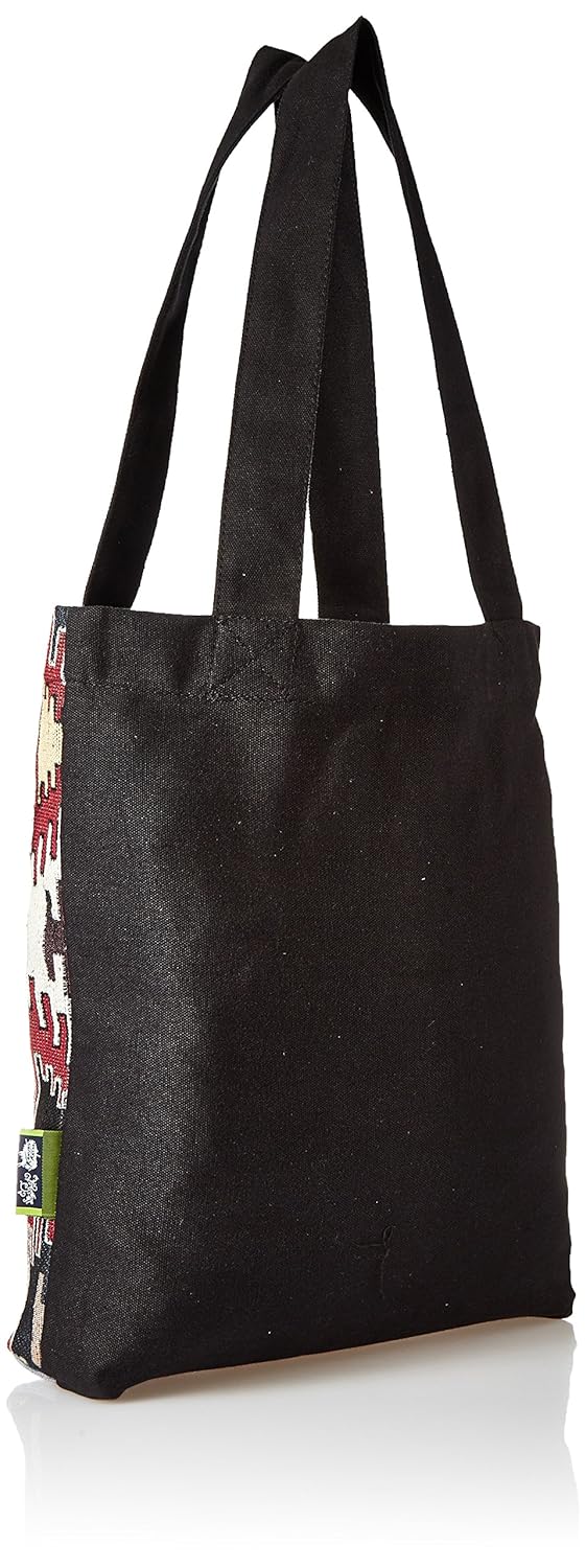 kanvas katha women's jacquard tote (kkjb007)