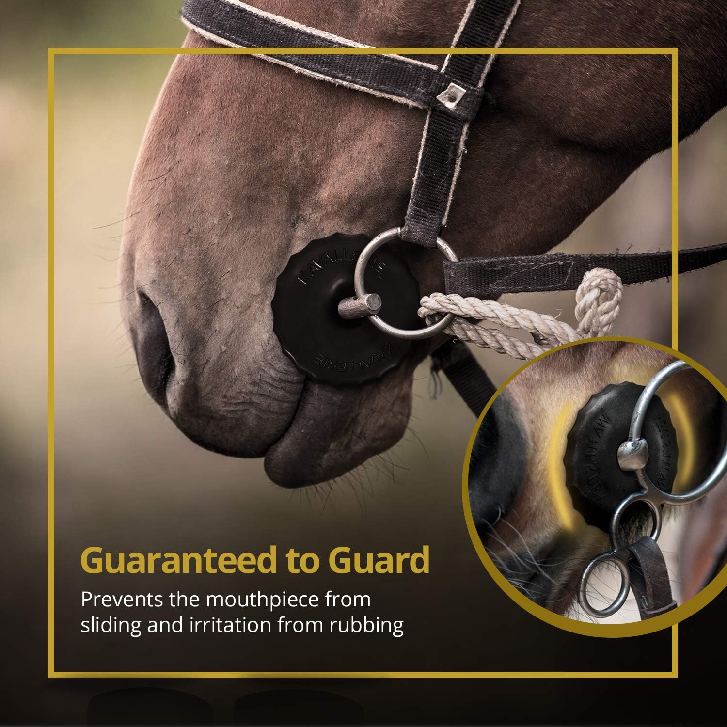 Kavallerie Gel Bit Guard - Soft and Flexible Rubber Bit Guards with Gel Contour, Protects Horse’s Mouth and Lips from Chafing and Pinching, Prevents Injuries and Works with Most Bit Types : Sports & Outdoors