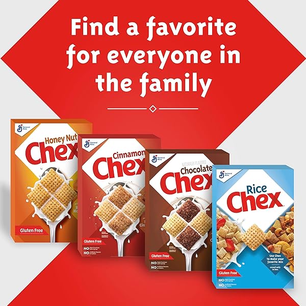 PEANUT BUTTER CHEX CEREAL, GLUTEN FREE BREAKFAST CEREAL, MADE WITH WHOLE GRAIN, 12.2 OZ