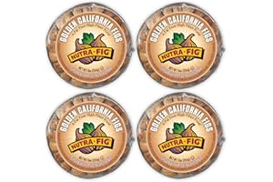 Nutra Fig Golden California Dried Figs - Dried Figs No Sugar Added, Gluten-Free Snacks, Unsweetened Dried Figs, Whole Figs Dried Fruit, Non-GMO, High Fiber, Kosher - Dried Golden Figs, 9 Oz, Crown Tray (4 Pack)