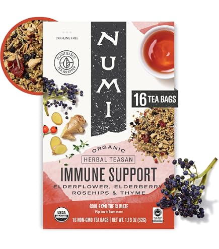 Amazon.com : Numi Organic Tea Decaf Ginger Lemon, 16 Count Box of