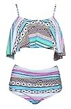 Dellukee Light Green with Stripe Women's Retro