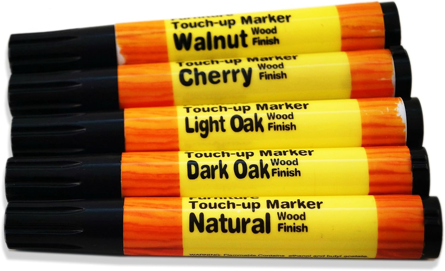 IIT 5pc Wood Furniture Touch Up Markers (Light Oak, Walnut, Natural