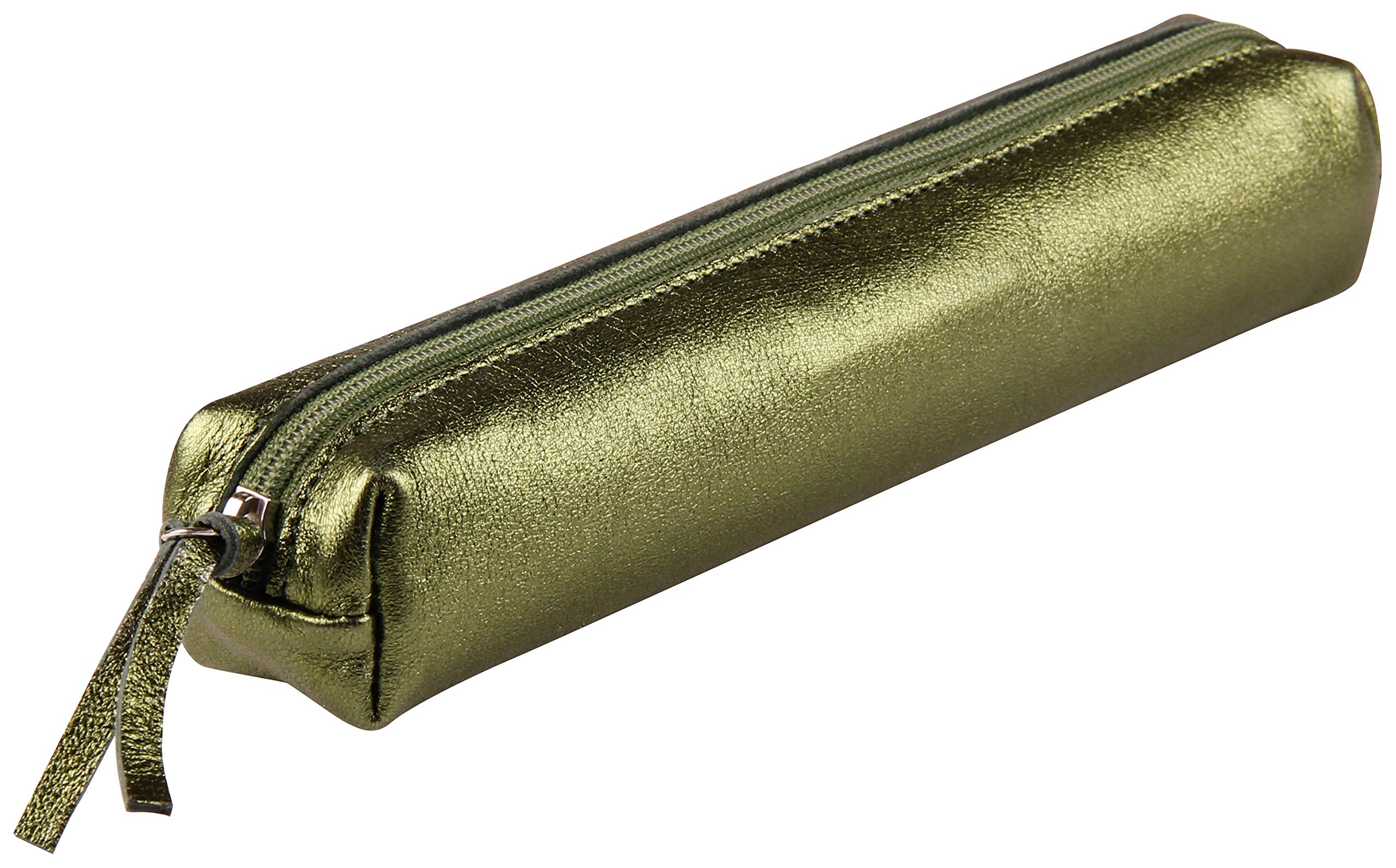 Clairefontaine Cuirisé Pencil Cases, 20 cm, Green (Verde)