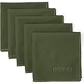 DRYKI Pocket-Sized Sweat Towels - The Original Sweat Absorbing Handkerchiefs - Quick-Dry Microfiber Sweat Rags for Face, Hands, & Body - Men & Women - Gym, Sports, and Work (Green: 5 Pack)