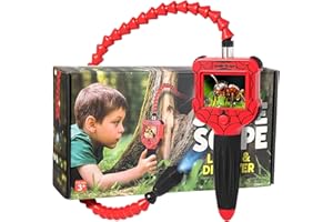 FOSTRO Kids Borescope Snake Camera with Light,STEM Educational Toys,Science Exploration Gifts for Nature & Outdoor Activities Over 3 Years Old