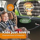 CARAMAZ Car Window Shades for Baby 48x30 cm Lion Design Pack of 2 view 2