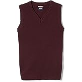 French Toast Boys' V-Neck Sweater Vest, Burgundy, M (8)