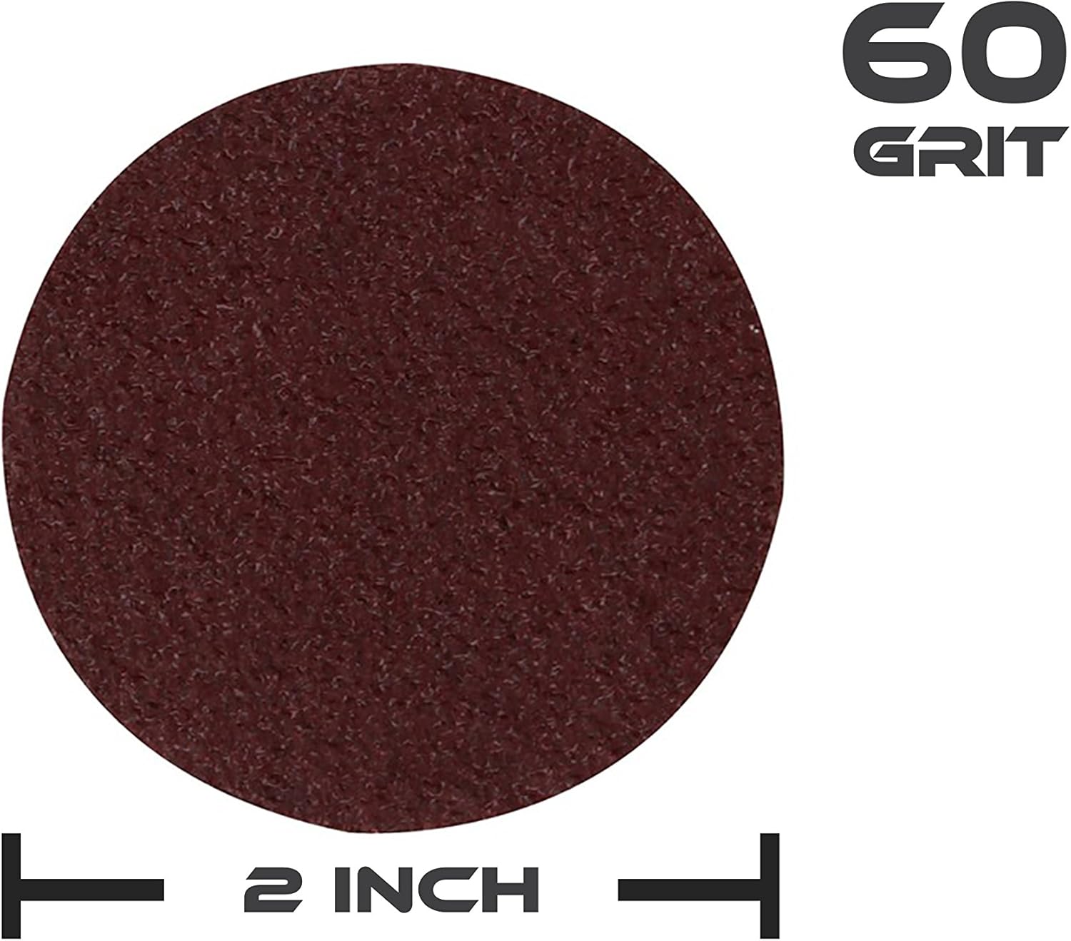 ABN Aluminum Oxide Roloc Abrasive Sanding Discs 50-Pack, 2in, 60 Grit – Metal Wheels for Surface Prep and Finishing: Automotive