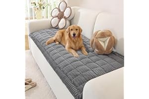 OstepDecor Couch Cover for Dogs, Washable Sofa Covers 2 Seater, Pet Friendly Couch Cover Blanket, Soft Sofa Slipcovers Cushio