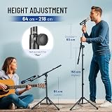 CAHAYA Upgraded Tripod Boom Sheet Microphone Stand with Carrying Bag CY0311 view 3