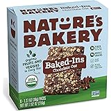 NATURES BAKERY Organic Chocolate Oat Baked-Ins Bars, 7.62 OZ (6 Count of 1.27oz)