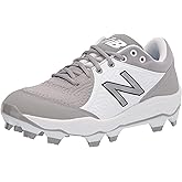 New Balance Men's Fresh Foam 3000 V5 TPU Molded Baseball Shoe, Grey/White, 8.5 M US