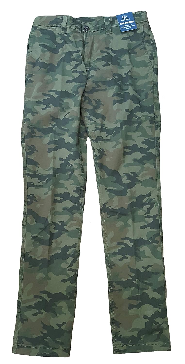 george slim straight chino