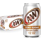 A&amp;W Zero Sugar Cream Soda, 12 Oz Cans, 12 Count