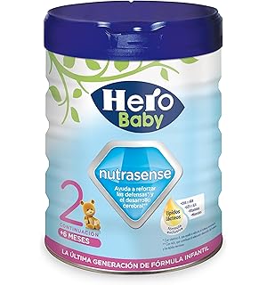 Hero Baby Leche Hbb Nutrasense, Leche Infantil 2, de 6 a 12 Meses -