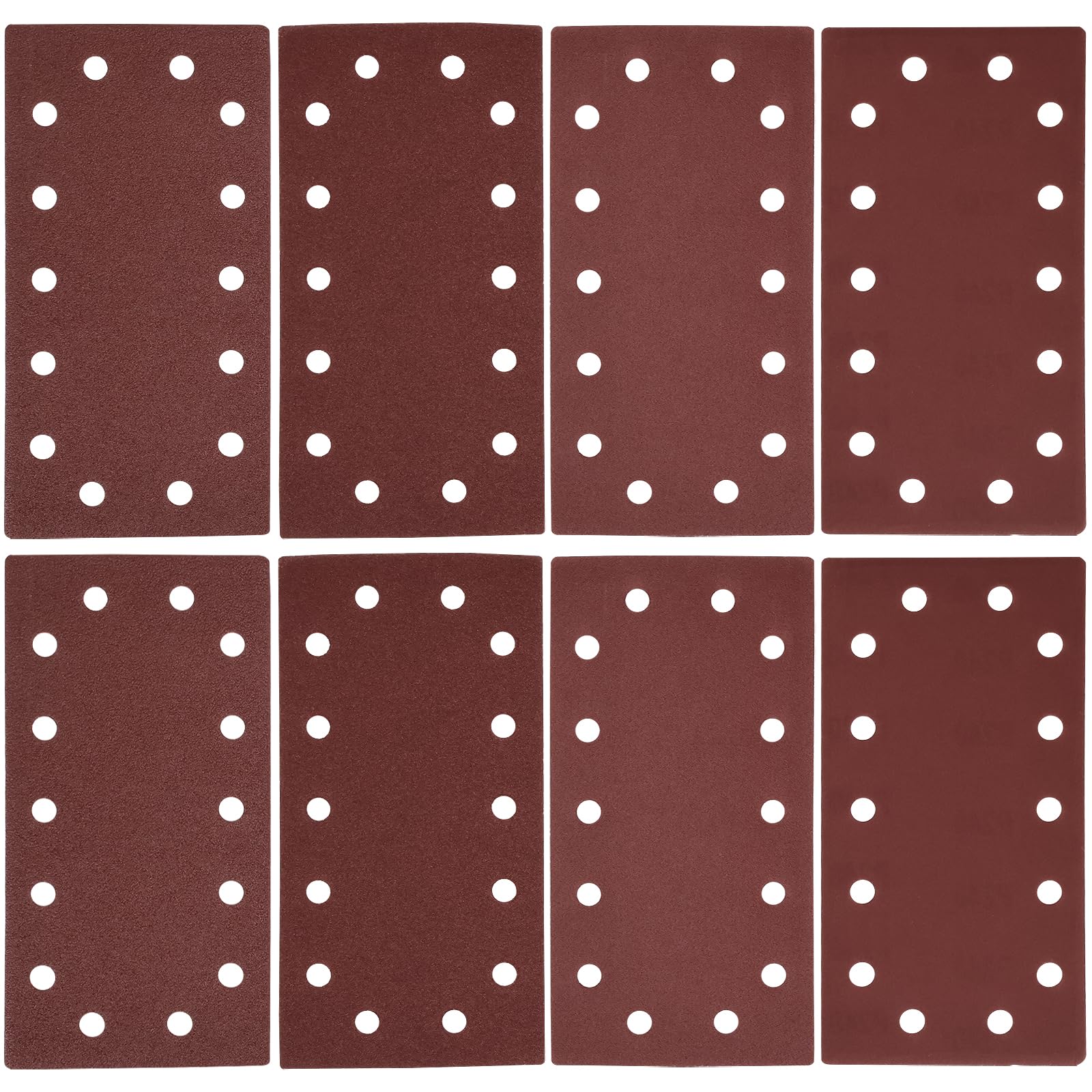 SG Store 40Pcs Sanding Sheets Set 115 x 230 mm Sander Pads Hook and Loop 1/2 Sanding Sheets for Orbital Sanders, Mixed Grit 60/80/120/240