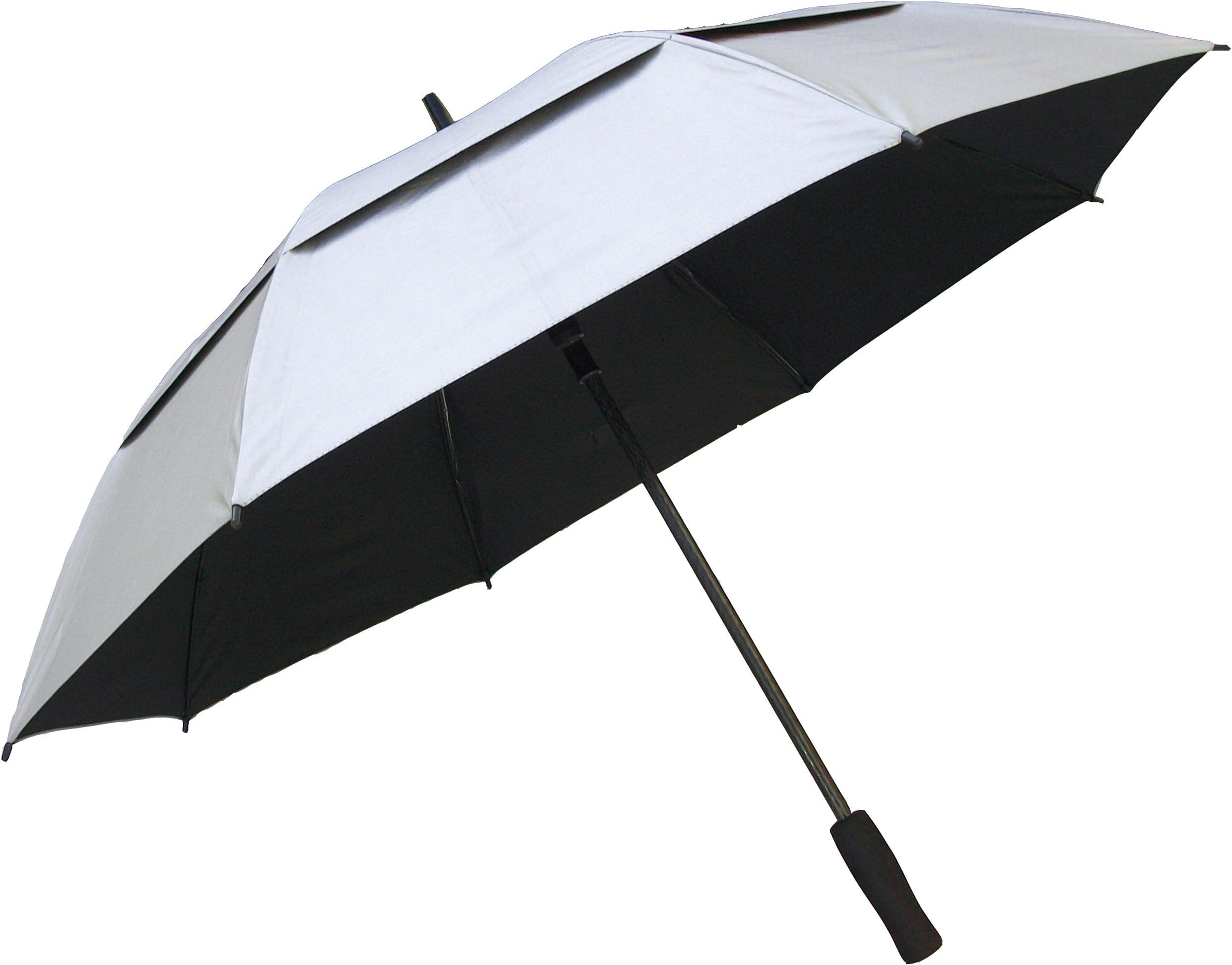 RainStoppers Women's 50-Inch Silver Coated Windbuster Golf Umbrella