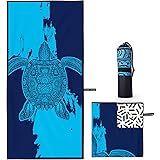 OCOOPA Microfiber Beach Towel – Extra Large, XL (34"x71") Quick Dry Soft Lightweight Compact Sand Free Towel - Perfect for Ca