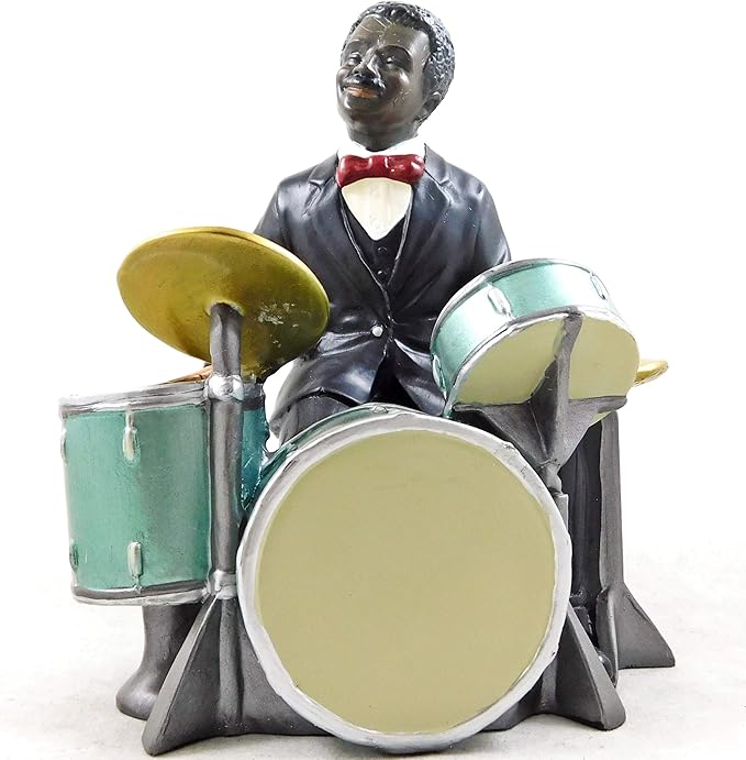 PARASTONE Figurine de Batteur Sculpture Jazz Blues Percussionniste