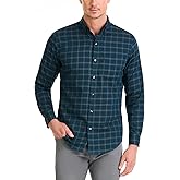 Van Heusen Mens Classic Fit Stain Shield Never Tuck Stretch Solid Button Down ShirtButton Down Shirt