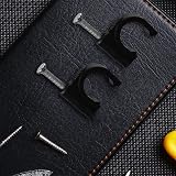 SZCXDKJ 8MM Round Electrical Cable Clips 100 Pcs Black Wire Management view 3