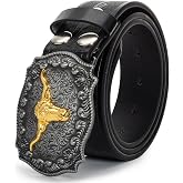 Bawnhaw Western Cowboy Belt for Men Women, Waist 25-38