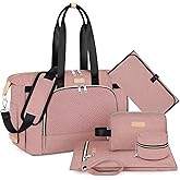 ITIEZY Diaper Bag Tote for Baby - Large Mommy Bag with Portable Changing Pad Pacifier Case, Hospital Bags Travel Baby Bag
