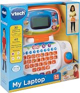 VTech Pre School Laptop 30 Activities 4-Direction Mouse White Orange Kids Toy view 4