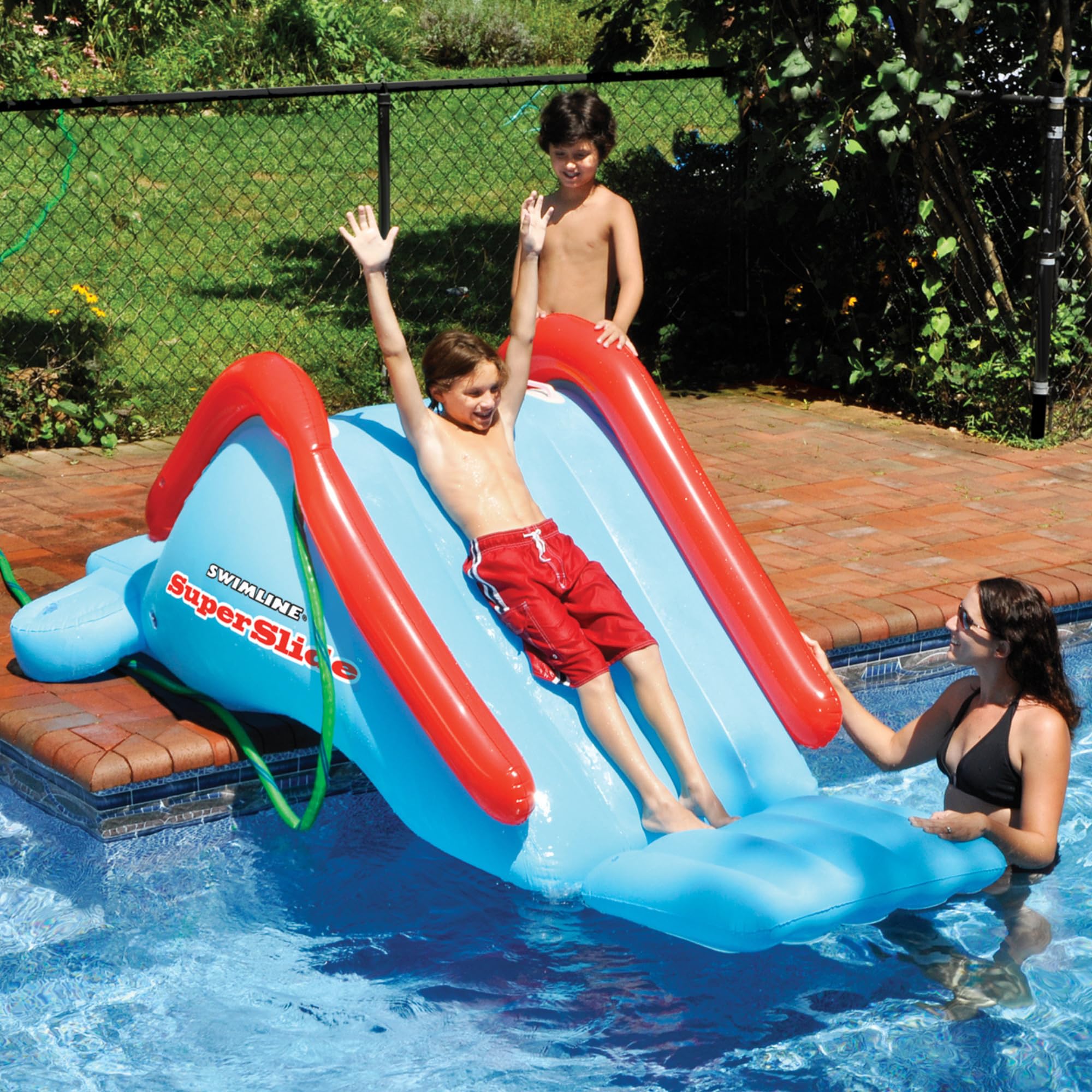 Mua Swimline Super Slide Inflatable Pool Toy, Blue/Red trên Amazon Mỹ ...