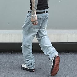 MZNBURAM Men's Non-Stretch Regular Fit Straight-Leg