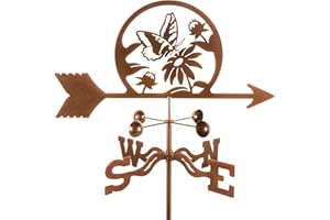 E-Z VANE EZ Vane Butterfly and Flowers Weathervane 21 Inch Wide Post Mount