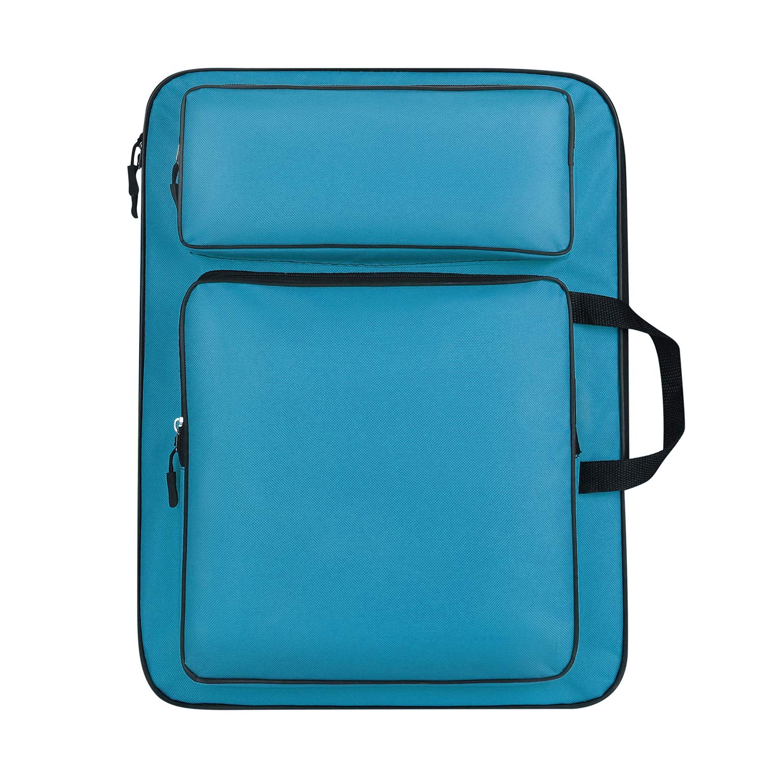 IBLUELOVER Art Portfolio Case A3 Artist Drawing Board Bag Waterproof Art Carrying Bag Portable Sketch Pad Storage Bag Artist Folder Case Tote Bag Shoulder Bag for Palette Paints Brushes Pencils