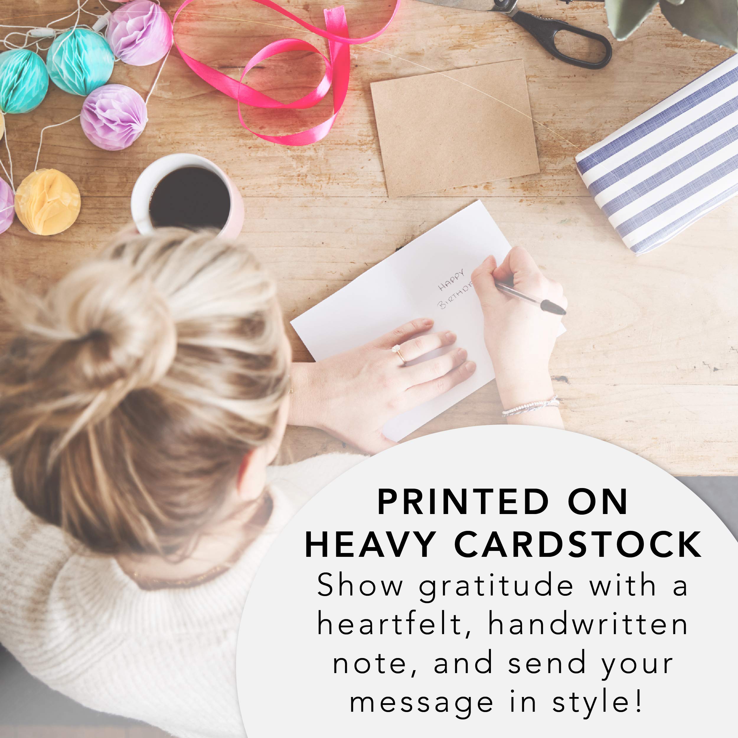 Graphique Gold Anchors Boxed Notecards, 16 Navy Blue