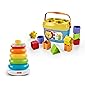 Fisher-Price Rock-a-Stack and Baby's First Blocks Bundle [Amazon Exclusive]