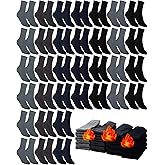 Croloose 100% Cotton Thick Winter Thermal Socks Bulk for Homeless Unisex Donations Wicking Crew Socks for Adult