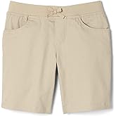 French Toast Girls Pull-On Cotton Twill Shorts with Pockets