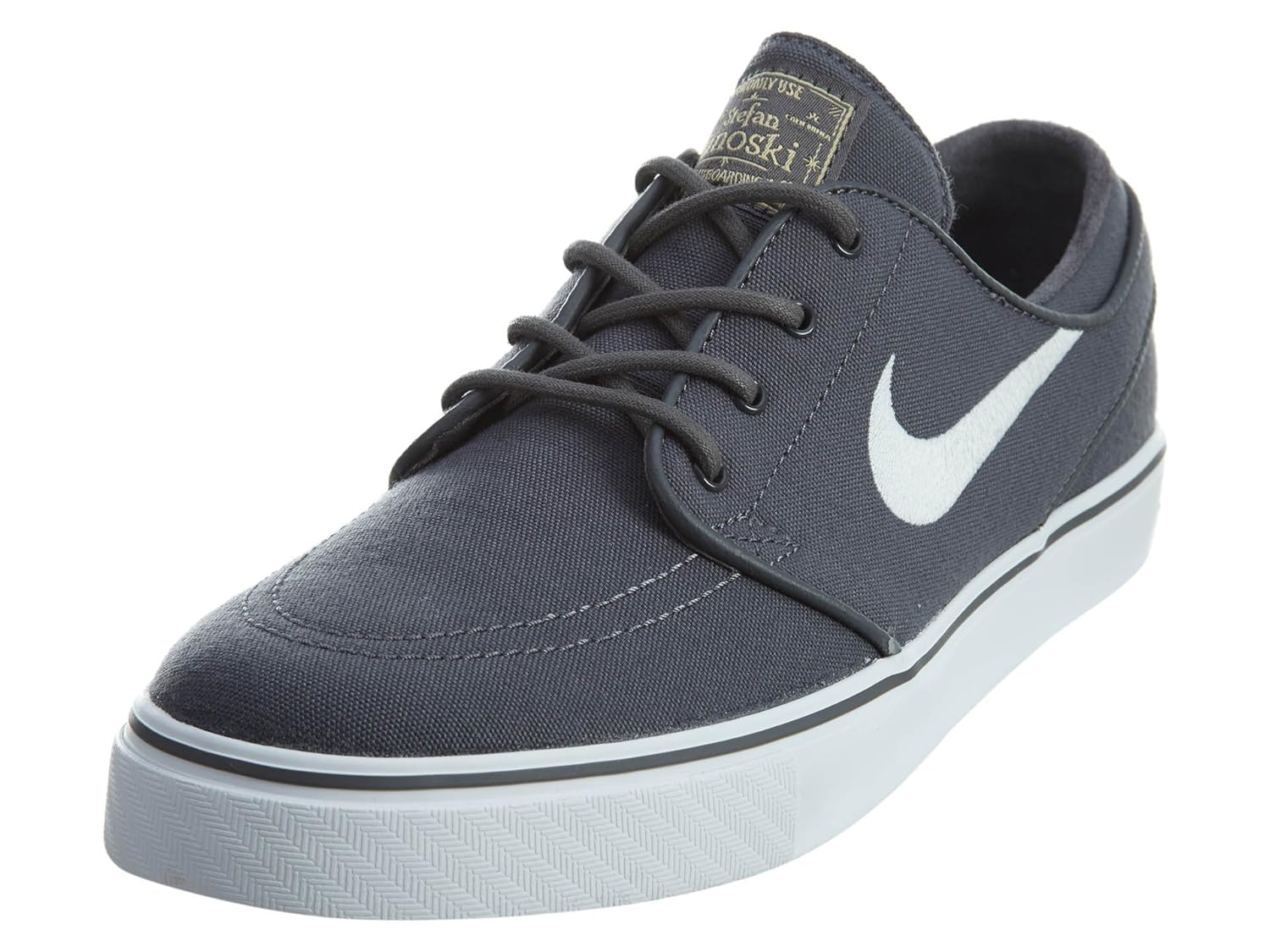 nike sb janoski grey & gum canvas skate shoes