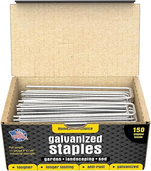 Homestead Choice - Grapas de jardín galvanizadas DE 15, 2 cm ...