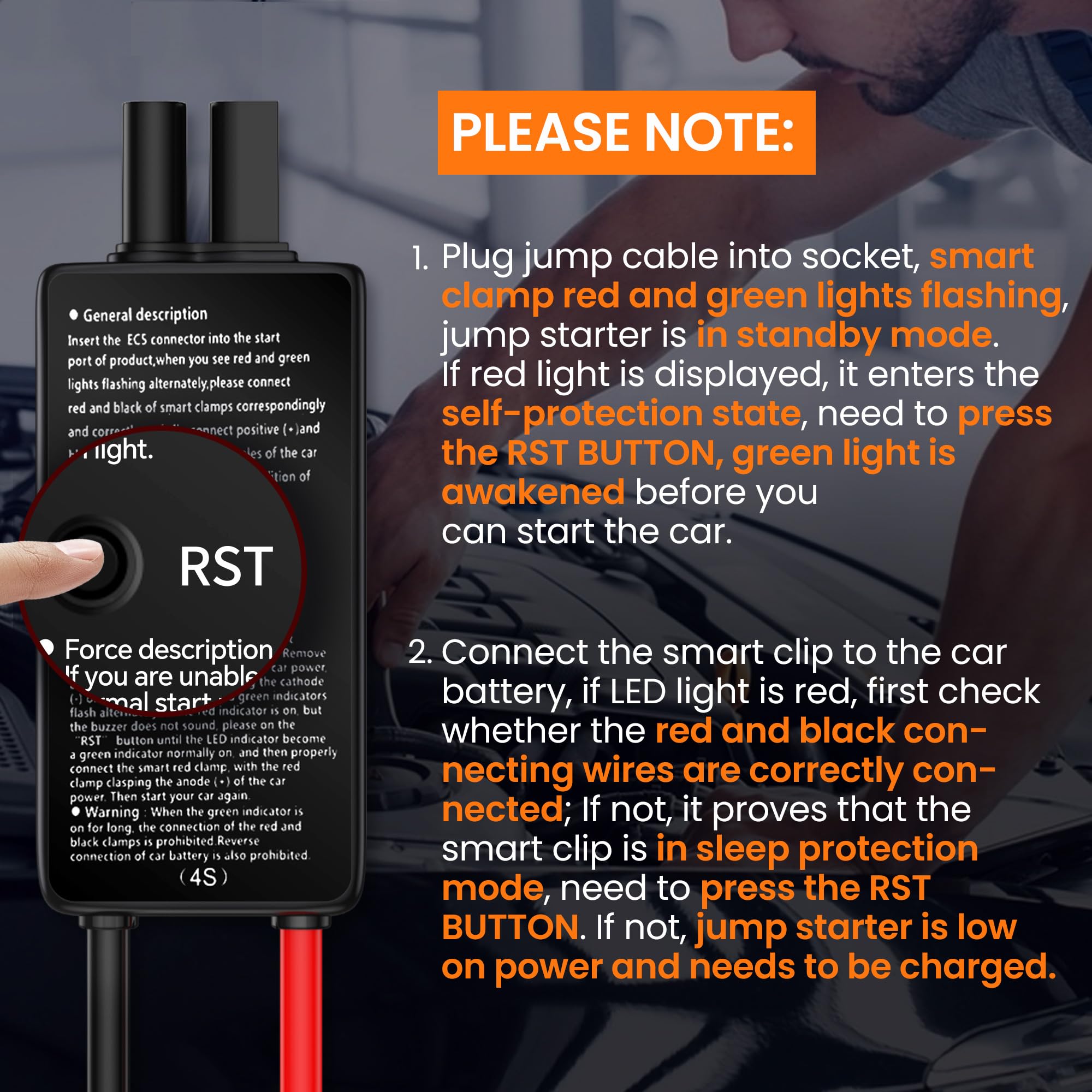 Portable Jump Starter with Air Compressor, 3000A Car Battery Jumper Starter Battery Pack, Jump Box for Car with 150PSI Auto Off Tire Inflator, 12V Car Battery Booster Pack with LCD Display, Light