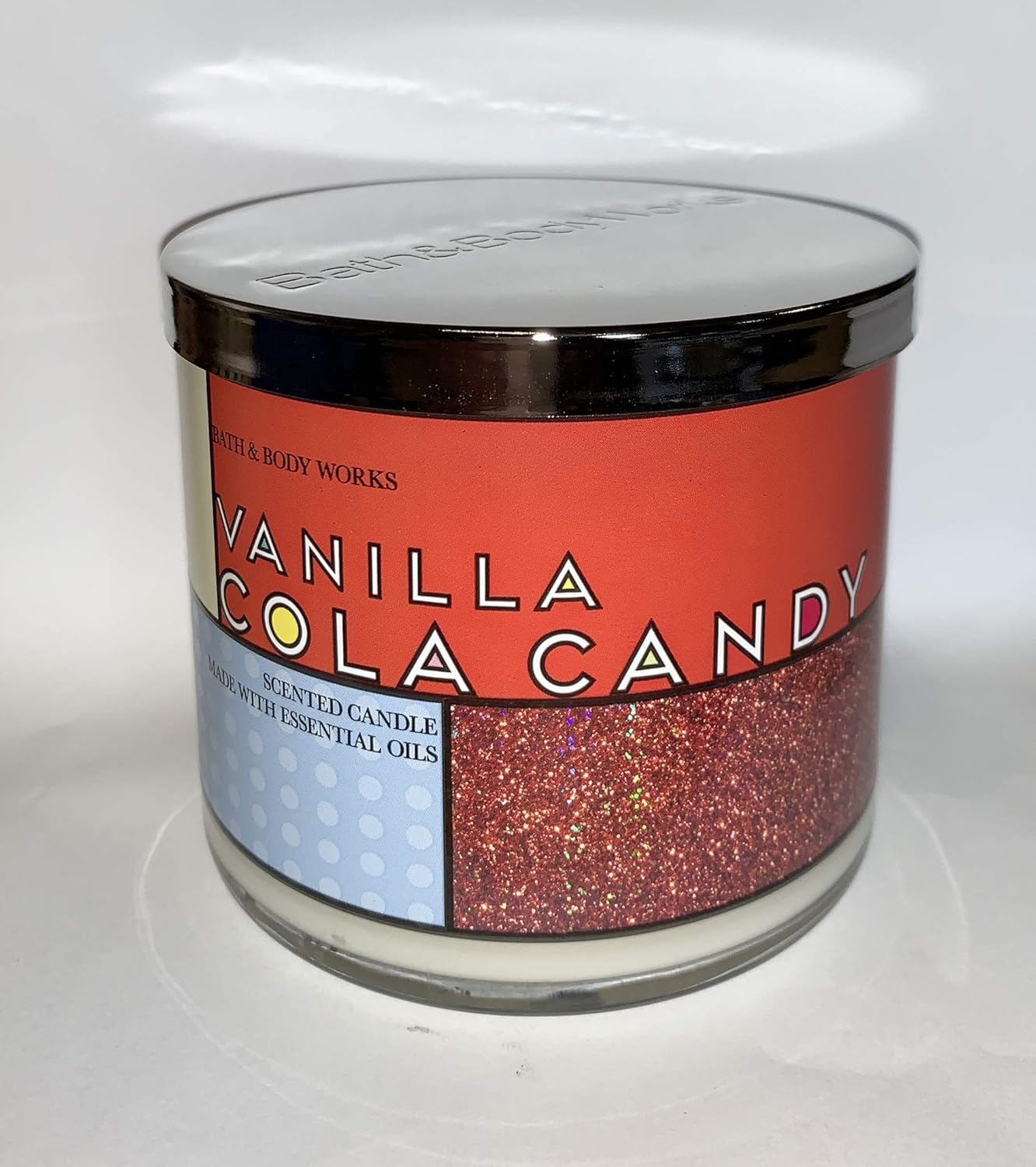 Bath & Body Works Works Vanilla Cola Candy Candle Large 14.5 Ounce 3